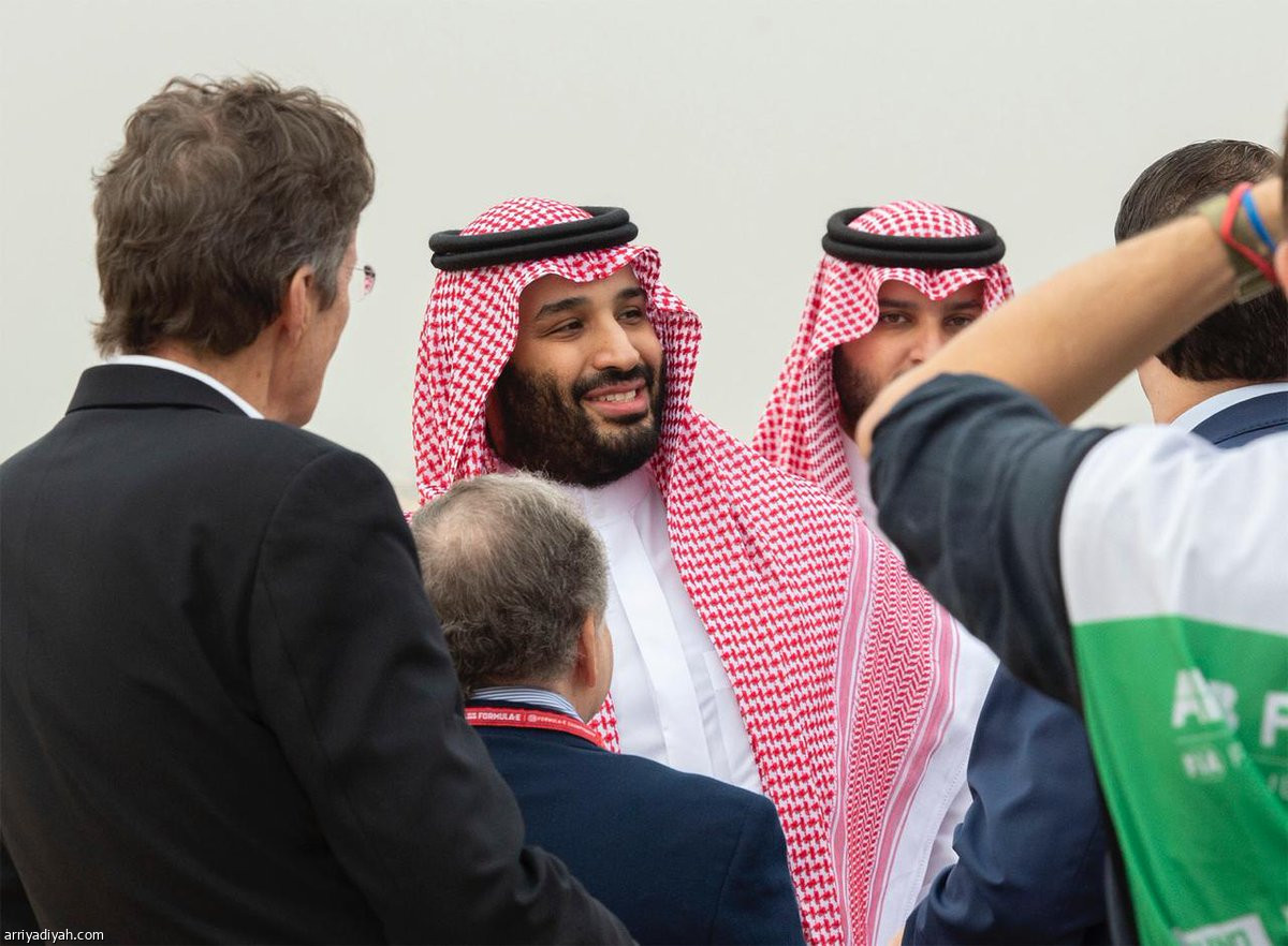 محمد بن سلمان يشرف سباق الفورمولا إي