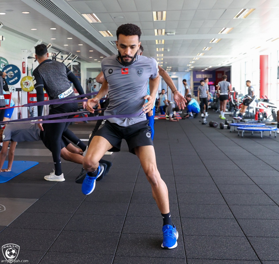 الهلال.. تدريبات بالحديد